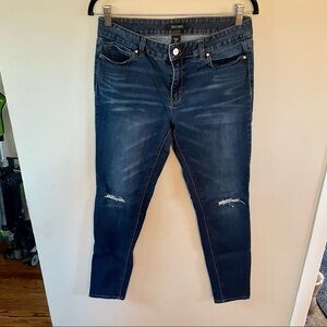 WHBM Distressed Skinny Jeans